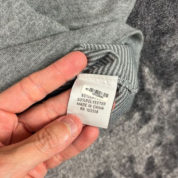 Peter Millar Crown Sport 1/4 Zip Mock Neck Men's XL Gray Pullover Cotton Blend - Picture 4 of 9